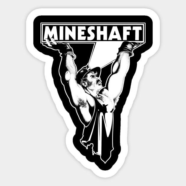 Mineshaft Vintage Retro Gay LGBT NYC New York 80s Leather Sticker by WearingPride